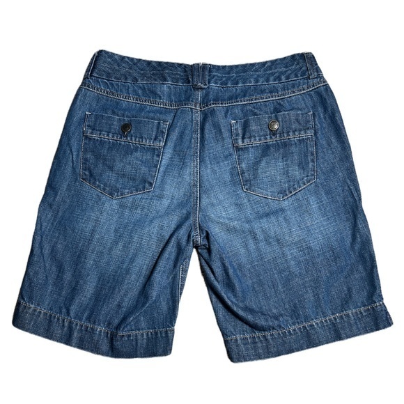 Eddie Bauer Curvy Bermuda Jean Shorts Sz. 8 - Picture 6 of 9